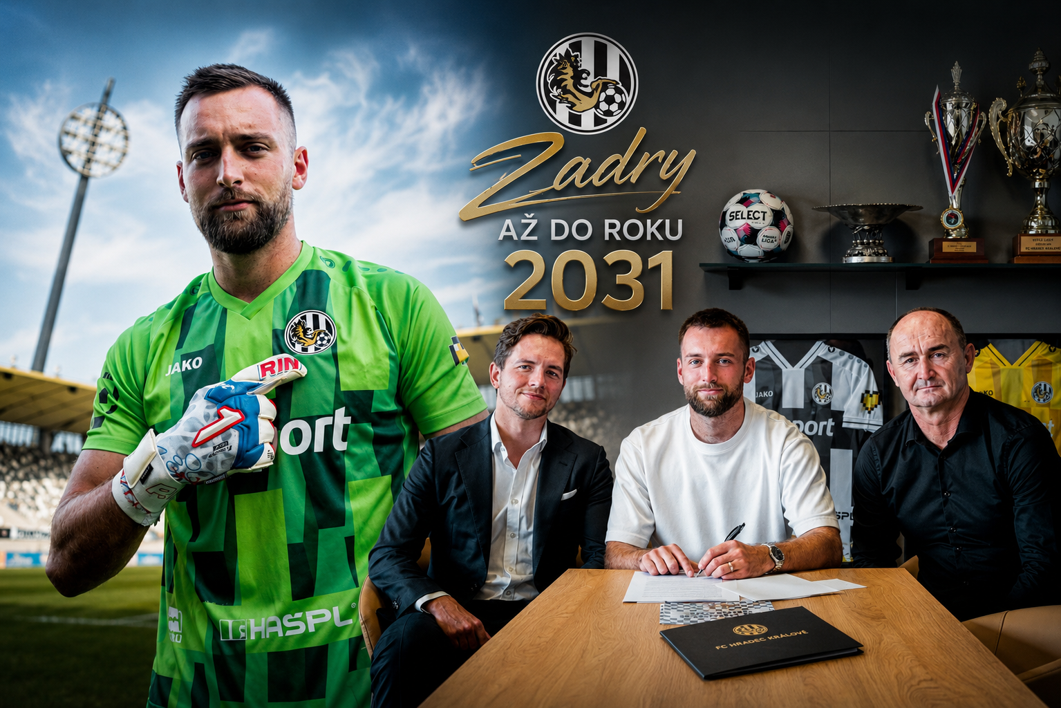 Adam Zadražil podepsal smlouvu s Hradcem do roku 2031